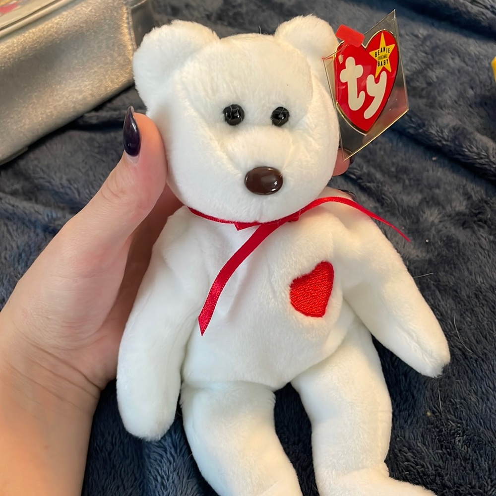 Beanie Babies Valentino PVC Pellets, Brown Nose 1993 1994 RARE Baby